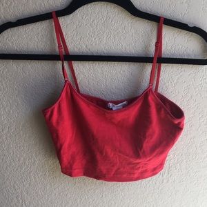 Red Crop Top Size S
